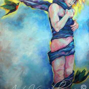 Girl Wrapped in Birds
