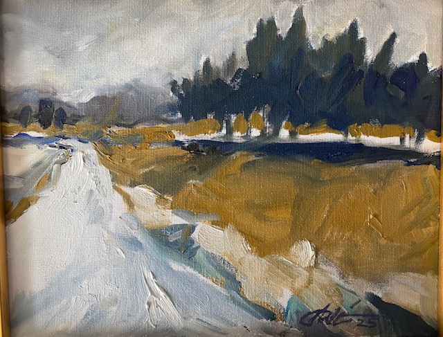 Row of Pines