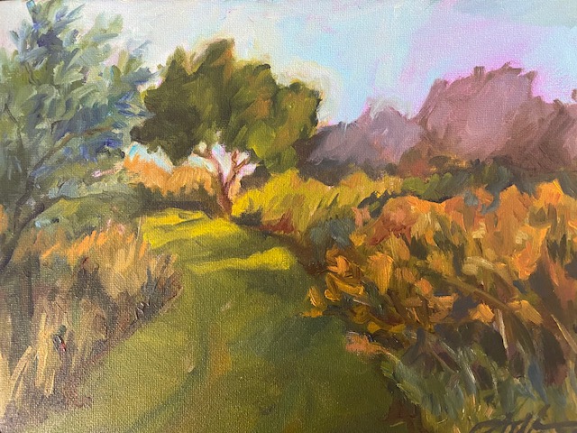 The Uphill Path in Autumn